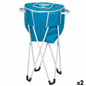 Glacière Aktive Bleu Pliable Avec support 43 x 85 x 43 cm (2 Unités)