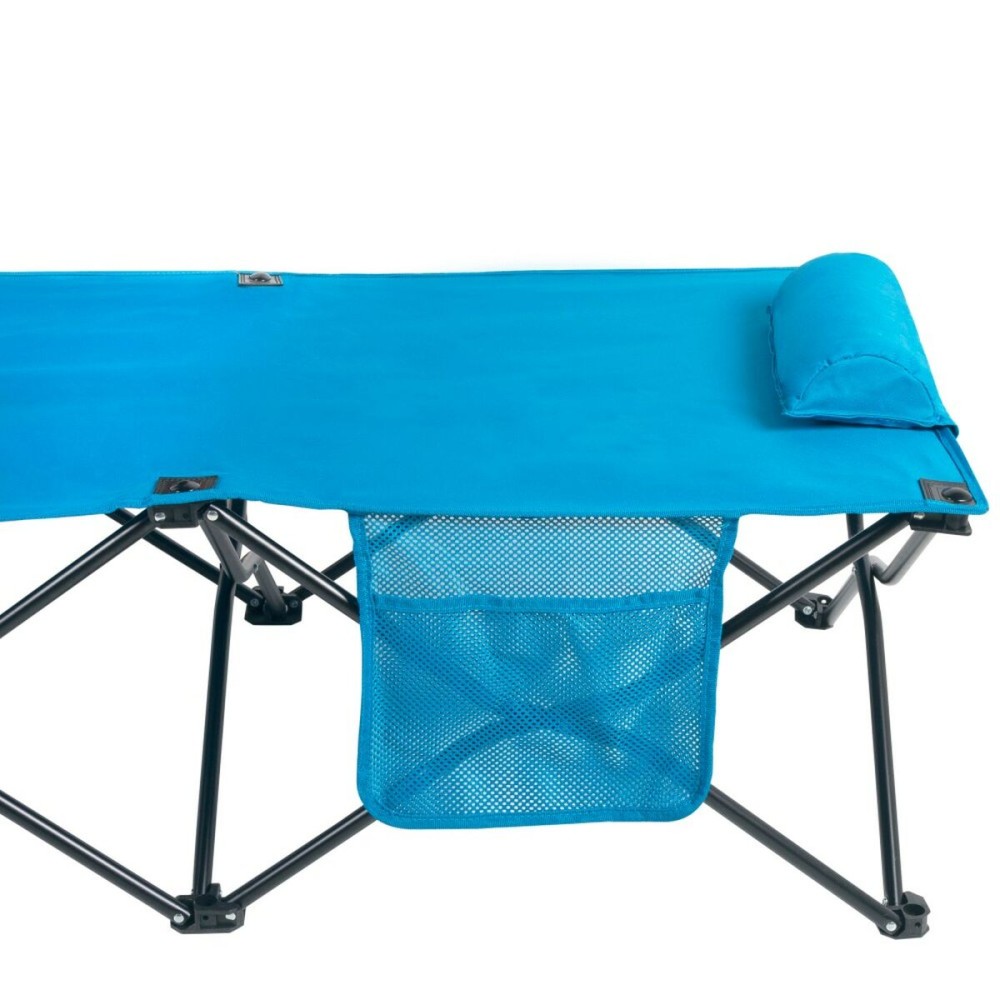 Faltbett Aktive Blau Camping 178 x 62 x 38 cm 178 x 38 x 62 cm (2 Stück)