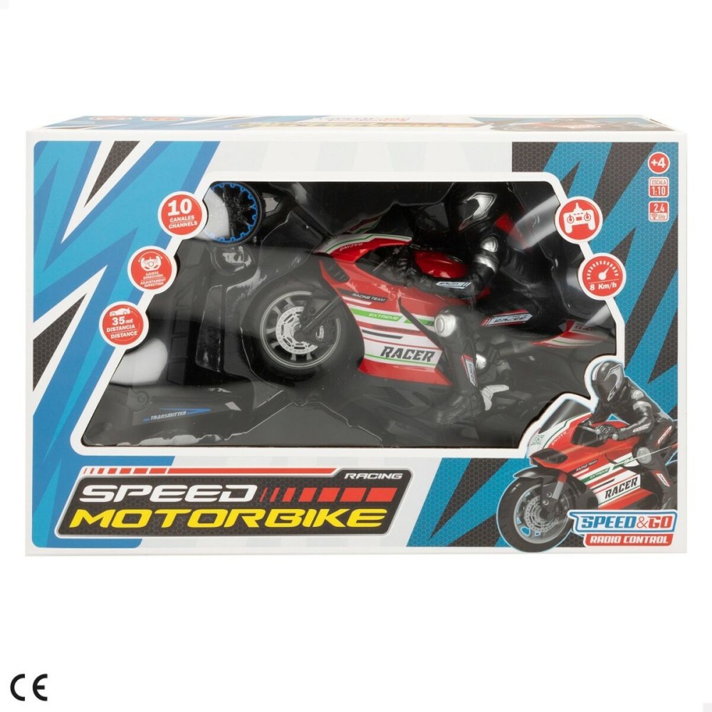 Moto téléguidée Speed & Go Motocyclette 1:10 2 Unités