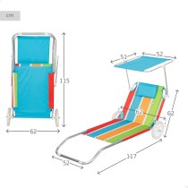 Chaise de plage Aktive (2 Unités)