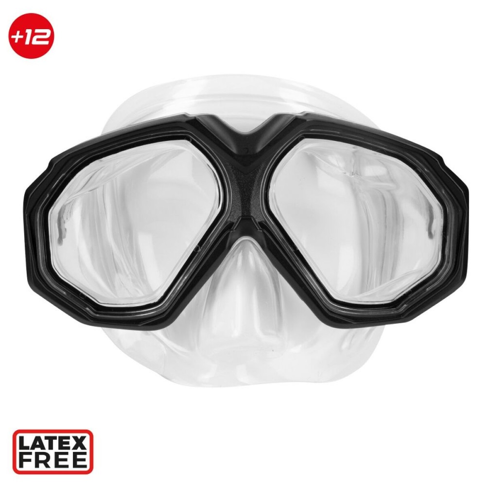 Snorkel Goggles and Tube AquaSport Black Adults (2 Units)