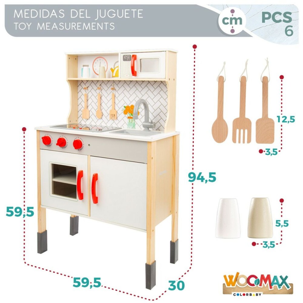 Cuisinière jouet Woomax 59,5 x 94,5 x 30 cm