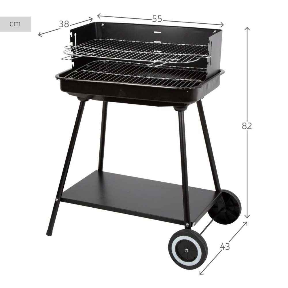 Grill Tragbarer Aktive Edelstahl Stahl 55 x 82 x 43 cm