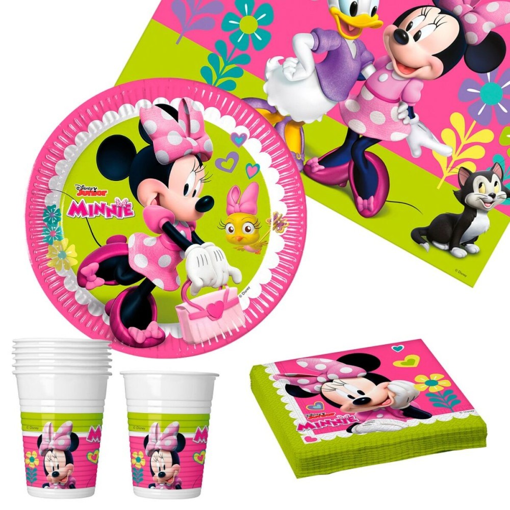 Set Partyartikel Minnie Mouse 37 Stücke