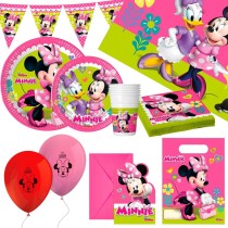 Party supply set Minnie Mouse 66 Pieces