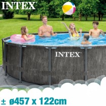 Schwimmbad Abnehmbar Intex Baltik 457 x 122 x 457 cm