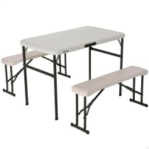 Table Piable Lifetime Crème 106,5 x 73,5 x 61 cm Acier Plastique