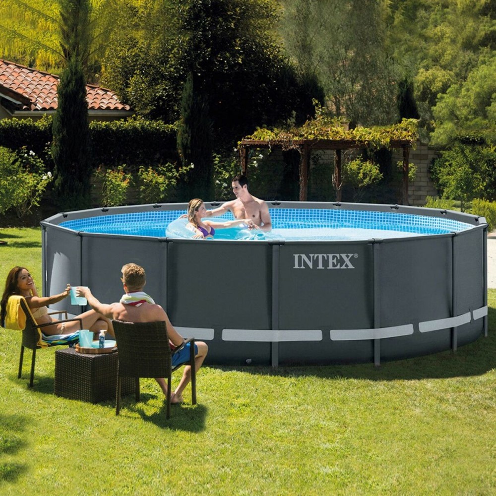 Schwimmbad Abnehmbar Intex 488 x 122 x 488 cm