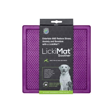 Mangeoire pour chiens Lickimat Violet TPR