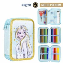 Triple Pencil Case Frozen Blue