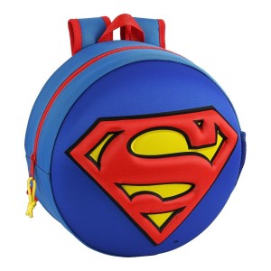 Sac à dos enfant 3D Superman Rouge Bleu Jaune (31 x 31 x 10 cm)