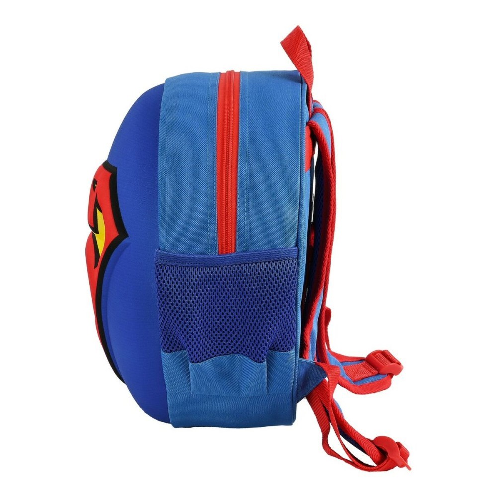 Sac à dos enfant 3D Superman Rouge Bleu Jaune (31 x 31 x 10 cm)