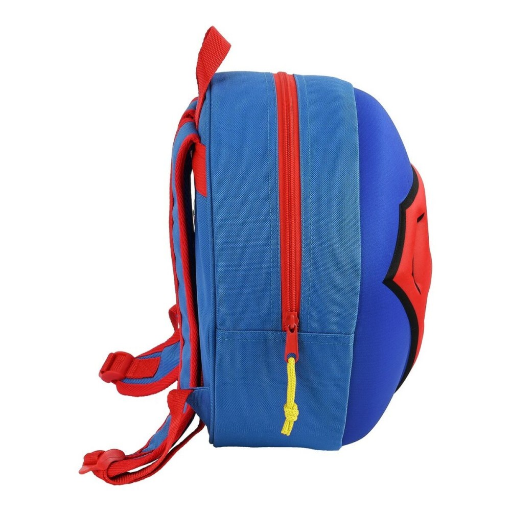 Sac à dos enfant 3D Superman Rouge Bleu Jaune (31 x 31 x 10 cm)