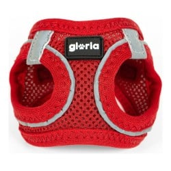 Dog Harness Gloria Air Mesh Trek Star Adjustable Red Size XXXS (18-20 cm)