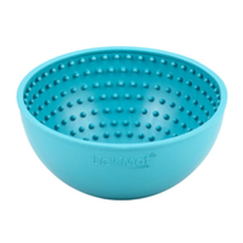 Dog Feeder Lickimat Wobble Turquoise Rubber