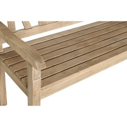 Banc DKD Home Decor Relax 120 x 44 x 87 cm Naturel bois mindi Aluminium