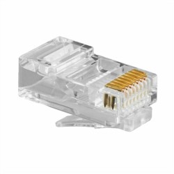 Kategorie 5 UTP RJ45 Anschluss GEMBIRD PLUG3UP6/100 Schwarz Durchsichtig 100 uds 100 Stück