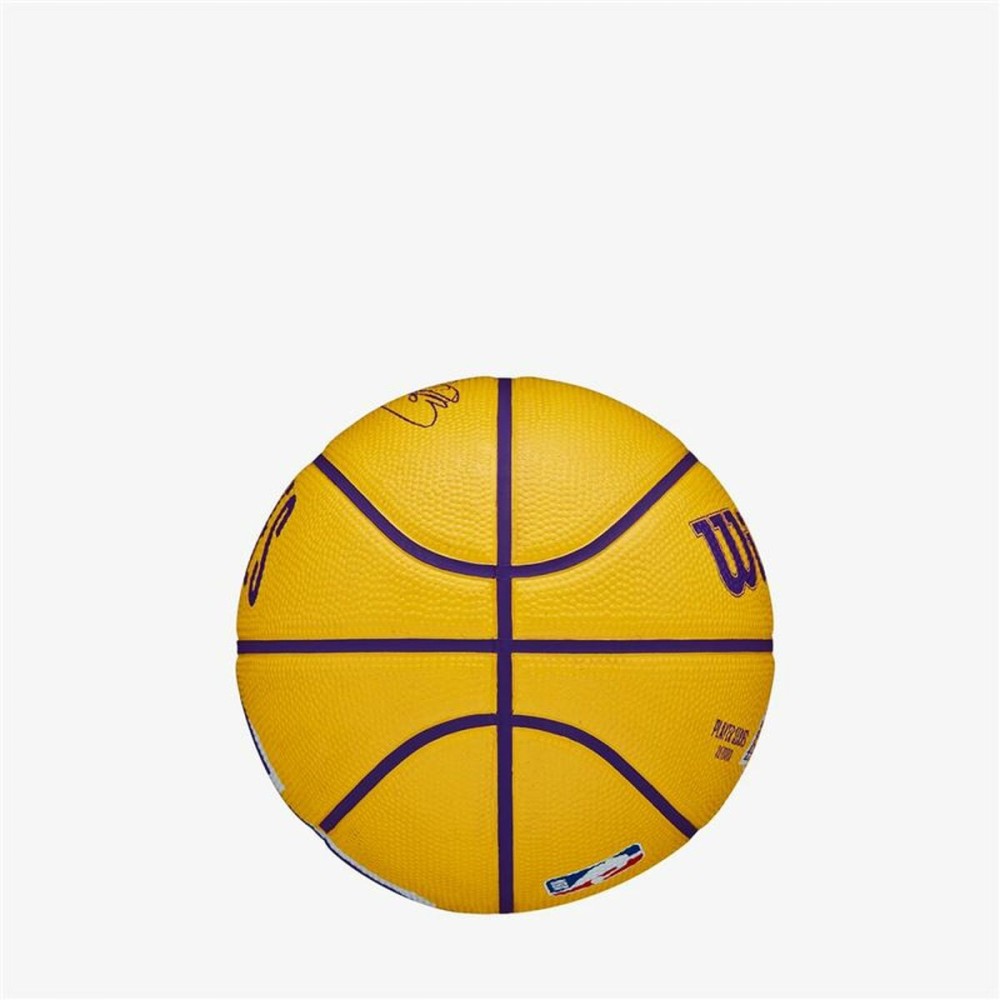 Ballon de basket Wilson NBA Player Icon Mini Lebron Jaune Taille unique