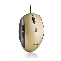 Mouse NGS MOTHGOLD 1600 dpi Gold (1 Stück)