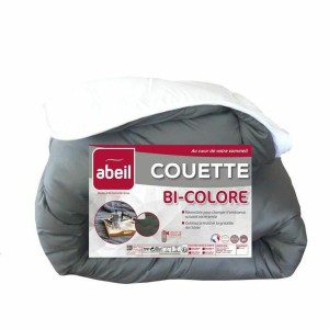 Couette légère Abeil Gris Blanc Blanc/Gris 240 x 260 cm 350 g/m²