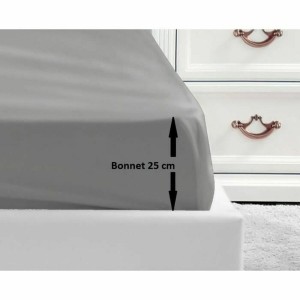 Spannbetttuch Lovely Home Grau Hellgrau Doppelbett 140 x 190 cm