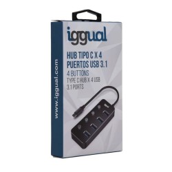 Hub USB iggual IGG318485