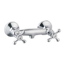 Two-handle Faucet Rousseau Beverley Grey Metal Brass 15 cm Shower