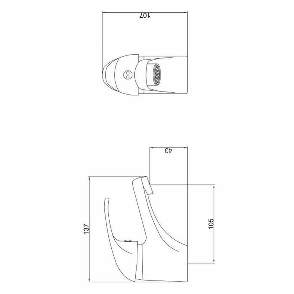 Mitigeur Rousseau Métal Acier inoxydable Laiton