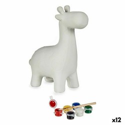 Sparschwein zum Anmalen Giraffe aus Keramik 6,8 x 16,2 x 13,2 cm (12 Stück)