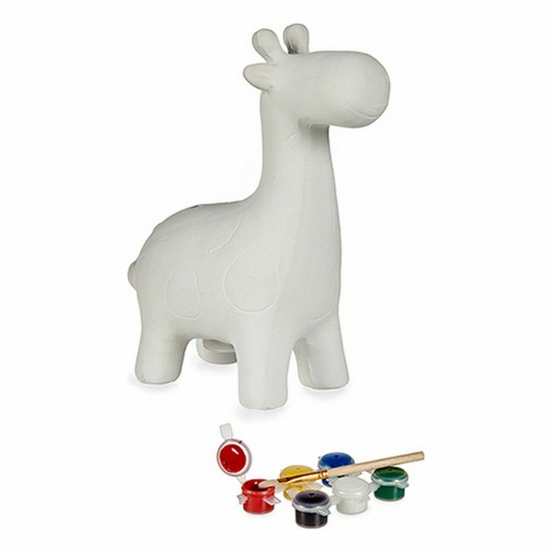 Paint Your Own Money Box Giraffe Ceramic 6,8 x 16,2 x 13,2 cm (12 Units)