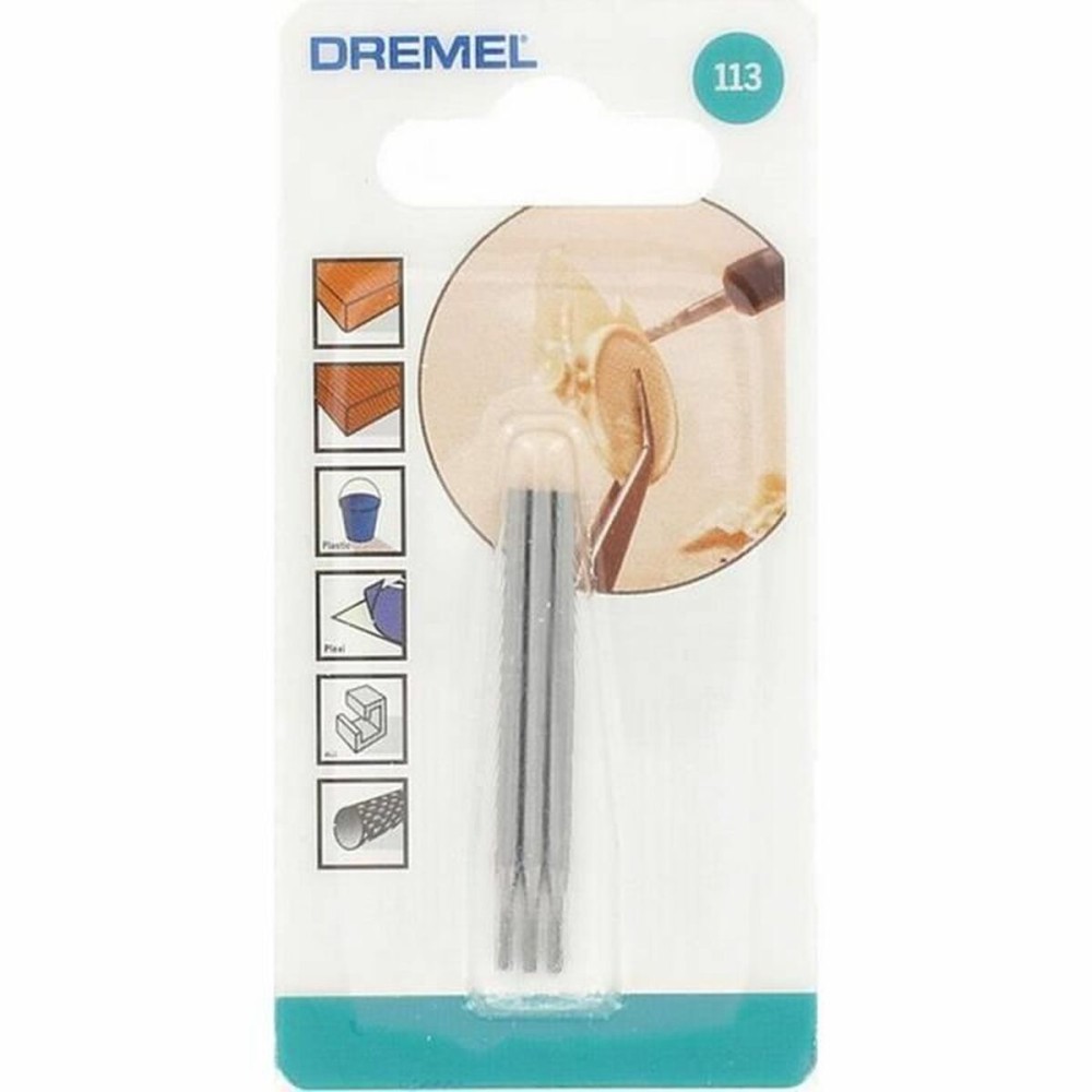 Fraise de fraisage Dremel 113 Cylindrique Ø 1,6 mm (3 Unités)