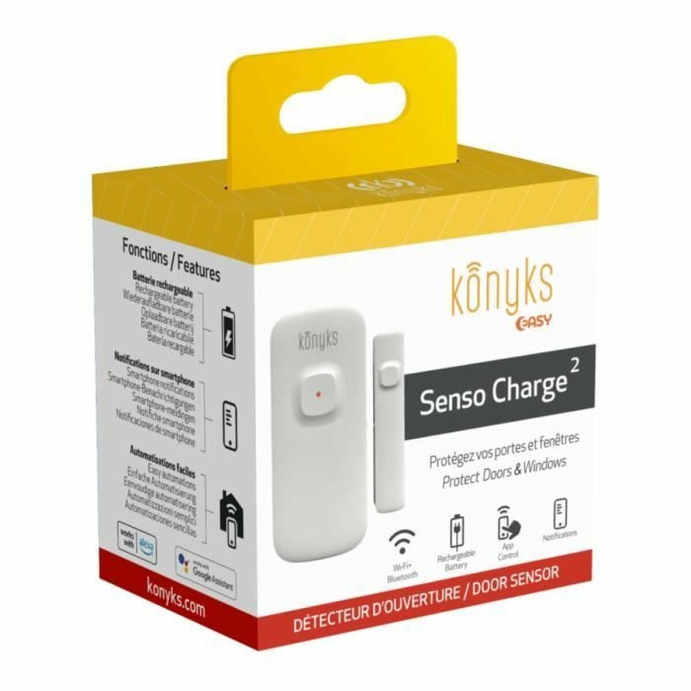 Détecteur d'Ouverture de Portes et Fenêtres Konyks Senso Charge 2 Wi-Fi 2,4 GHz