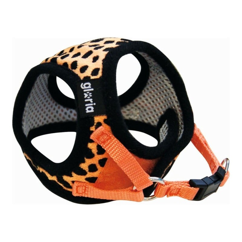 Hundegeschirr Gloria Leopard 17-22 cm Orange XS