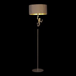 Stehlampe DKD Home Decor 8424001827312 44 x 44 x 166 cm Schwarz Gold Metall Weiß Harz 220 V 50 W (2 Stück)