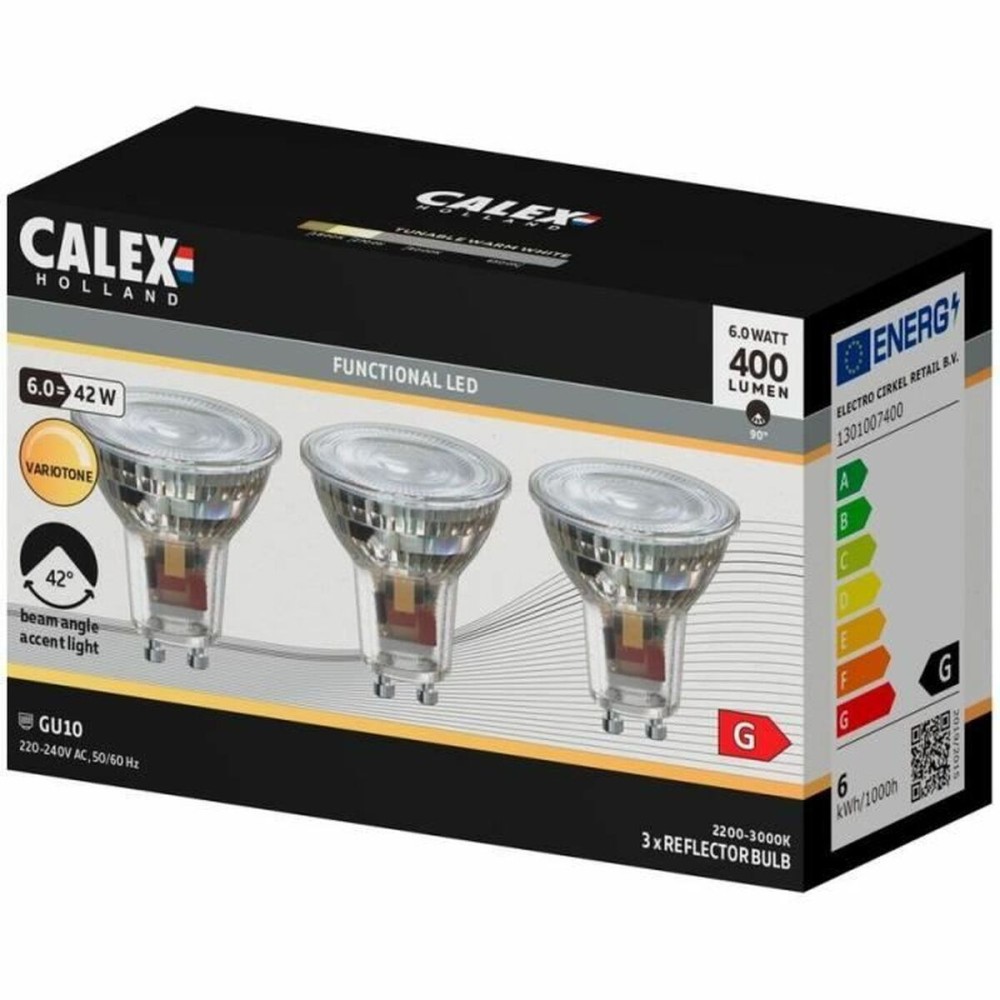 LED lamp Calex White G 6 W (3000K)