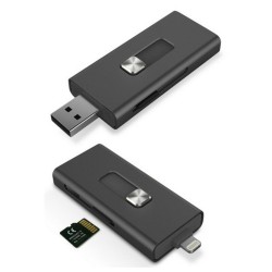 Lecteur de Cartes KSIX Micro SD Noir