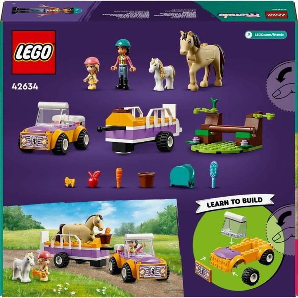 Konstruktionsspiel Lego 42634 Horse & Pony Trailer Bunt 105 Stücke