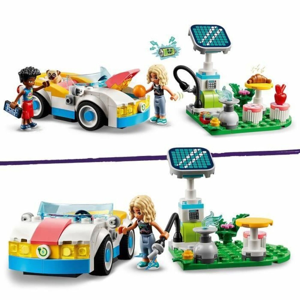 Konstruktionsspiel Lego 42609 Friends Electric Car and Charger Toy Vehicle Bunt 170 Stücke