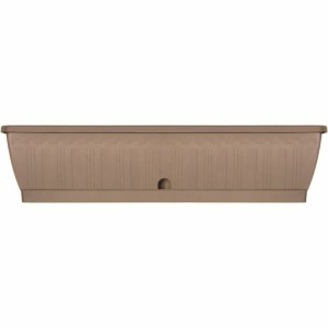 Jardinière auto-arrosante Garden ID Taupe 80 cm