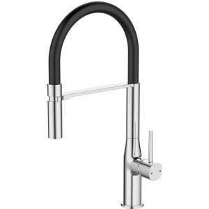 Kitchen Tap Rousseau ILO Schwarz Grau Silberfarben