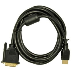 HDMI auf DVI Verbindungskabel Akyga AK-AV-11 Schwarz 1,8 m