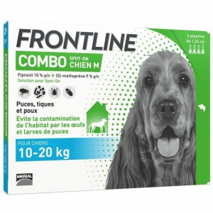 Pipette pour chien Frontline Combo 10-20 Kg 4 Unités