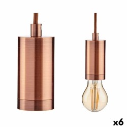 Deckenlampe Bronze Metall 60 W 9,5 x 9,5 x 9,7 cm (6 Stück)