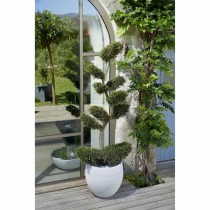 Plant pot EDA Graphit Circular White Ø 50 cm