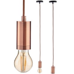 Deckenlampe Bronze Metall 60 W 9,5 x 9,5 x 9,7 cm (6 Stück)