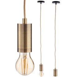 Ceiling Light Golden Metal 60 W 11,5 x 12 x 11,5 cm (6 Units)