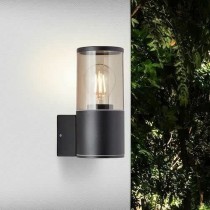 Wall Light Brilliant Sergioro Exterior E27 Black 20 W