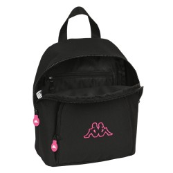 Lässiger Rucksack Kappa Black and pink Schwarz 13 L