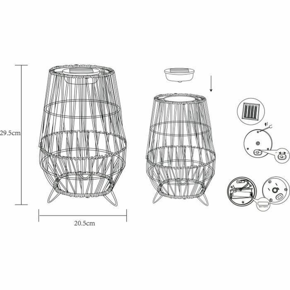 Solar lamp Galix 30 cm