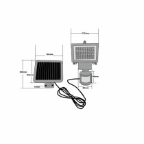 Solarscheinwerfer Galix Bewegungsmelder Schwarz Kunststoff 13,5 x 13,5 x 20 cm